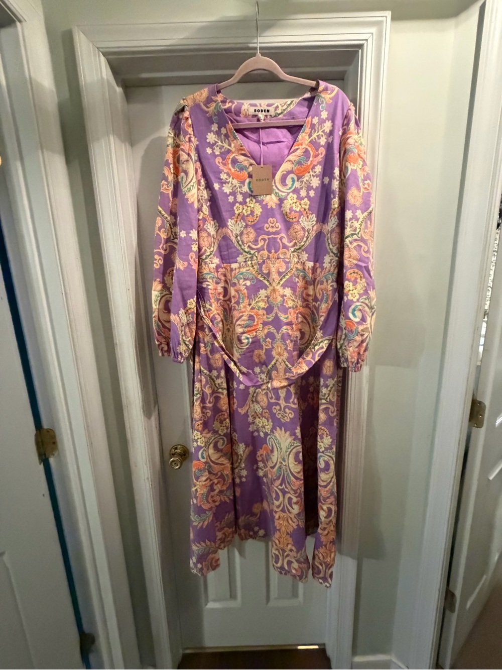 Boden FLORENCE LINEN BLEND DRESS - Picture 4 of 7
